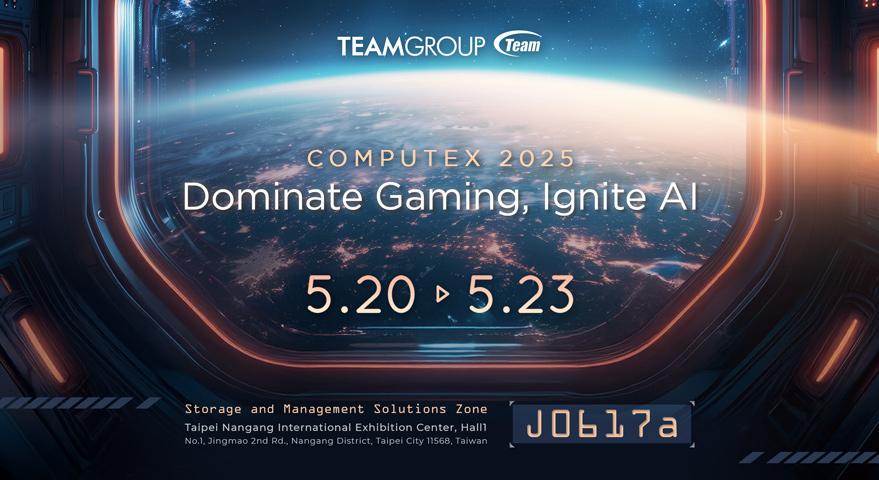 TEAMGROUP avanza con fuerza hacia COMPUTEX 2025 “Activando la cima del juego con IA” Liderando la revolución inteligente y creando un rendimiento extremo
