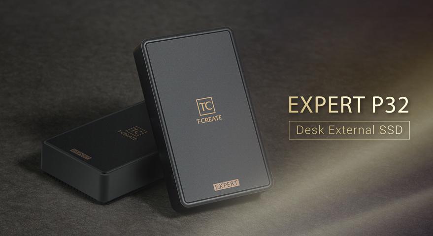 十銓科技推出T-CREATE EXPERT P32 桌上型外接式固態硬碟 打造海量儲存空間 呈現高質感創作環境
